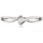 10k White Gold Princess-cut Diamond Promise Ring (1/10 cttw, I-J, I1-I2) 10k White Gold Princess-cut Diamond Promise Ring (1/10 cttw, I-J, I1-I2)