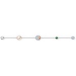 Swarovski Women's Symbols Evil Eye, Flower, Feather, Moon, Heart, Lucky Charm, Faith, Dragonfly Crystal Bracelet Collection