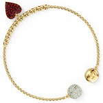 Swarovski Women's Symbols Evil Eye, Flower, Feather, Moon, Heart, Lucky Charm, Faith, Dragonfly Crystal Bracelet Collection